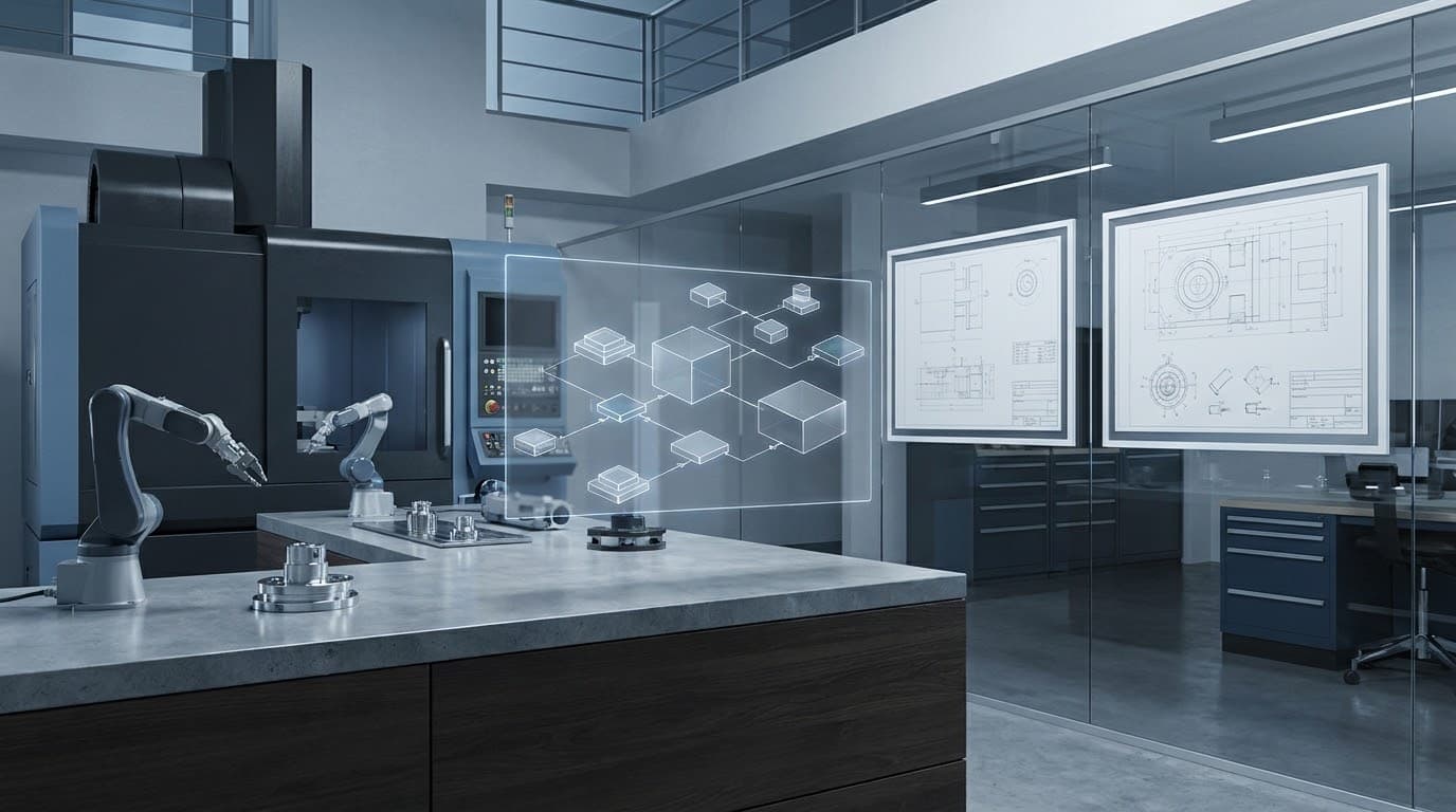 An advanced engineering and production environment combining precision equipment, system design, and connected technology